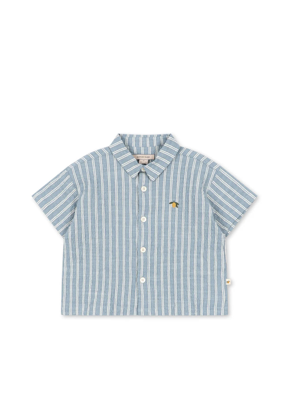 Konges Slojd/ELLIOT SS SHIRT GOTS/TRIO BLEU STRIPE/シャツ【18ヶ月/2歳/3歳/4歳】