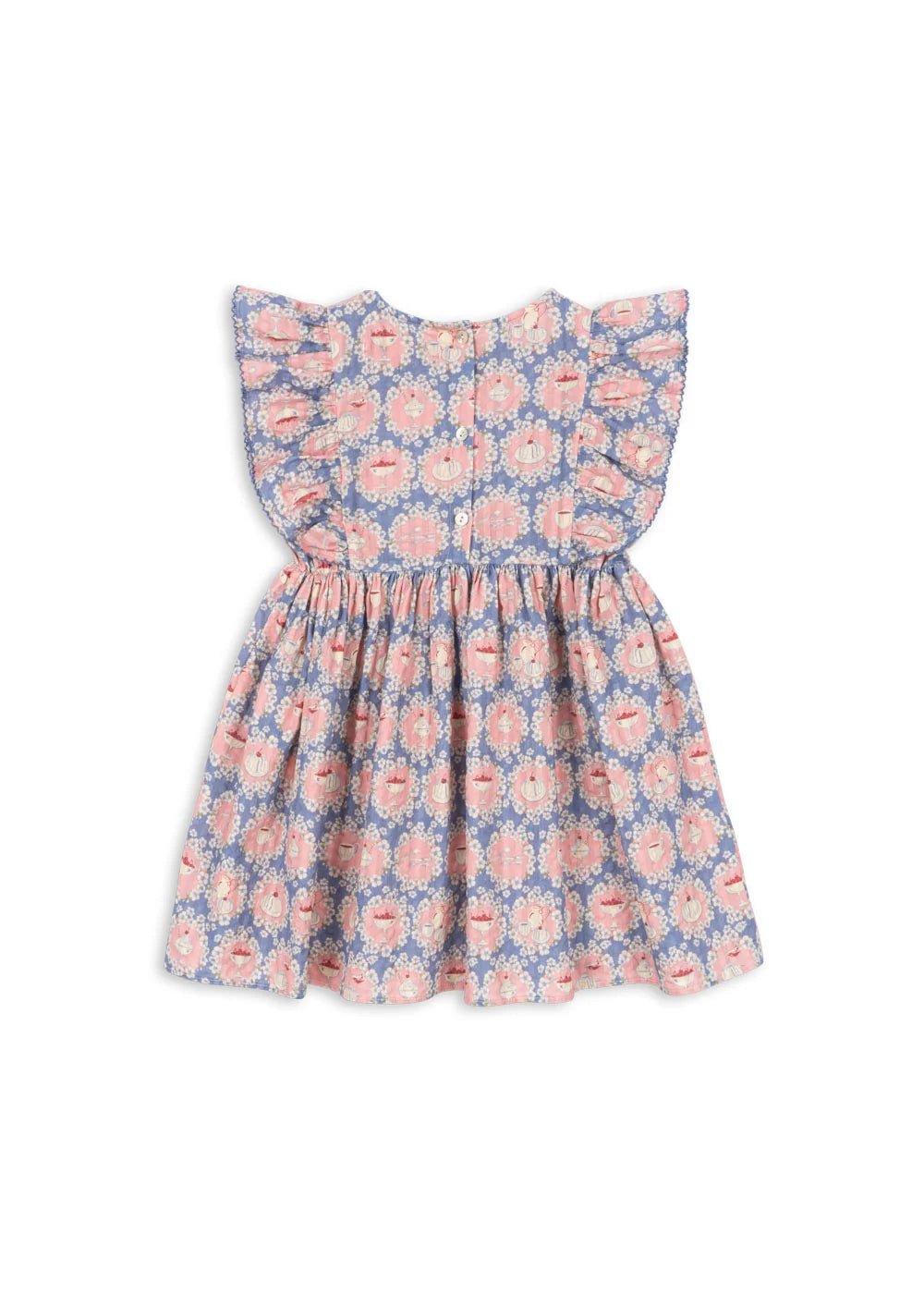 Konges Slojd/KIM FRILL DRESS GOTS/SNACK TIME/ドレス【18ヶ月/2歳/3歳/4歳】