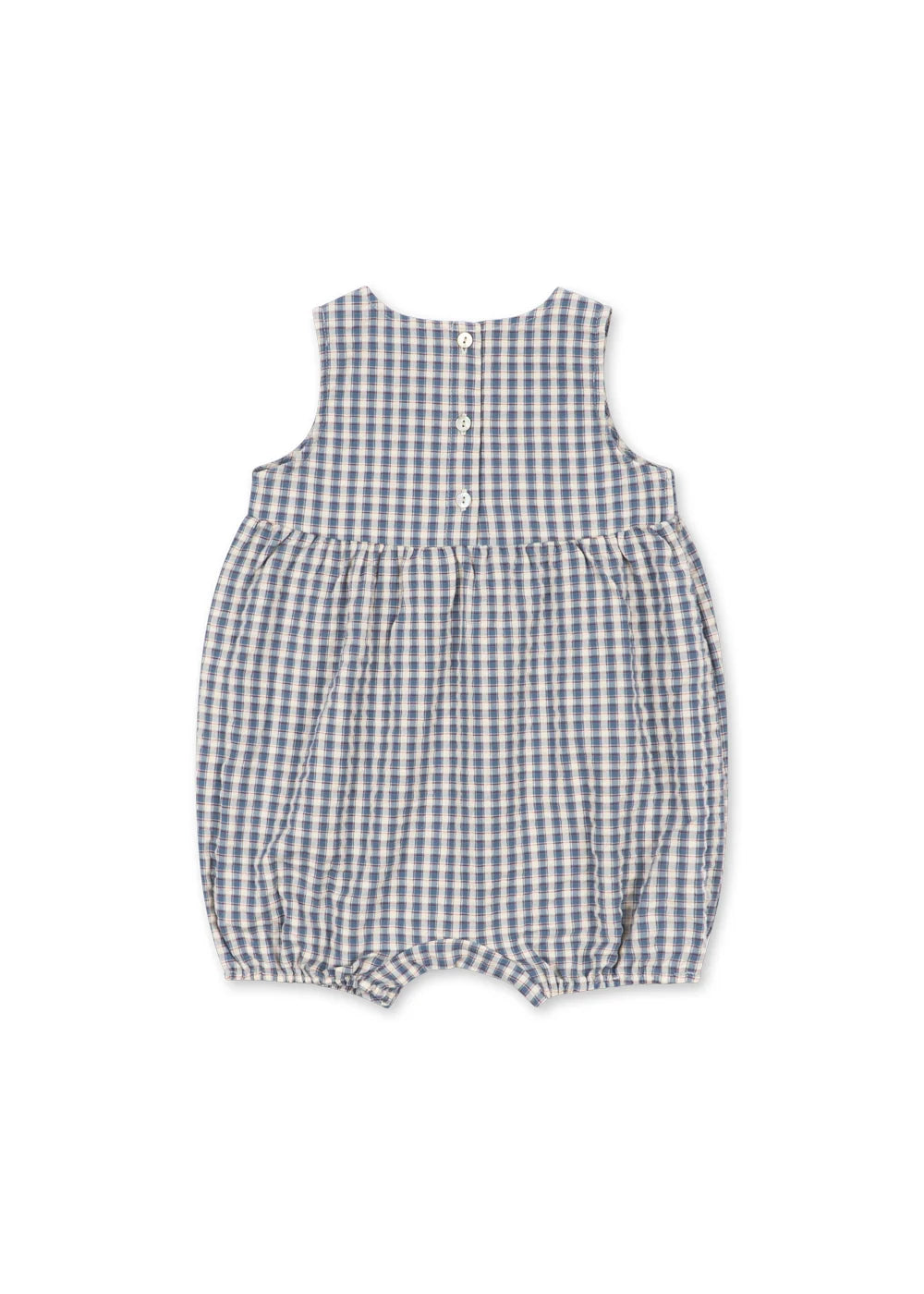 Konges Slojd/KIM ROMPER GOTS/CAPTAINS CHECK/ロンパース【12ヶ月/18ヶ月】