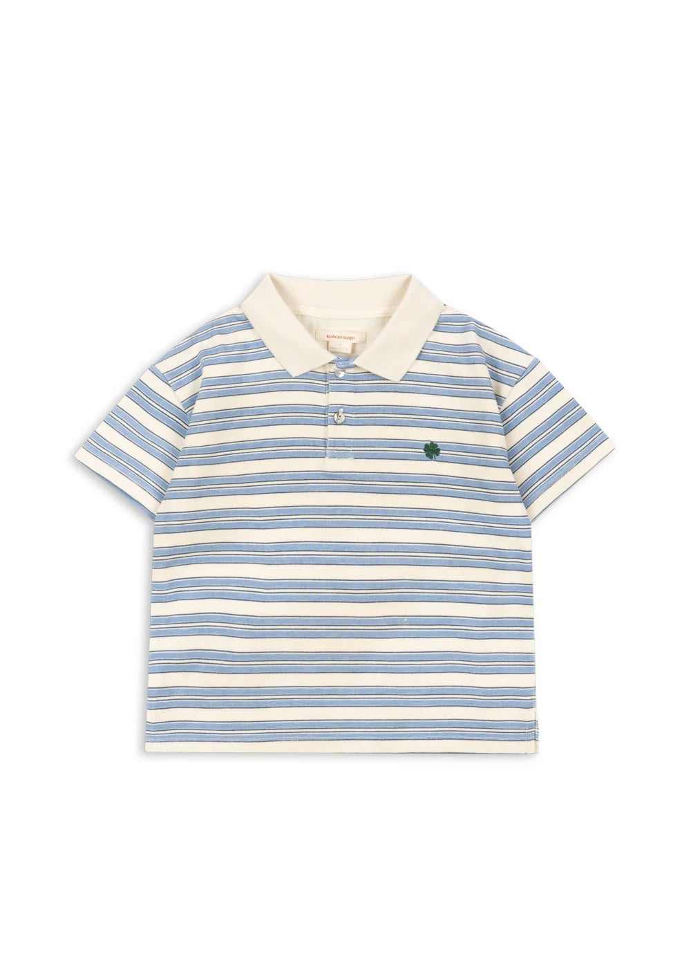 Konges Slojd/SPOTTY SS POLO GOTS/STRIPE CIEL/ポロシャツ【18ヶ月/2歳/3歳/4歳】