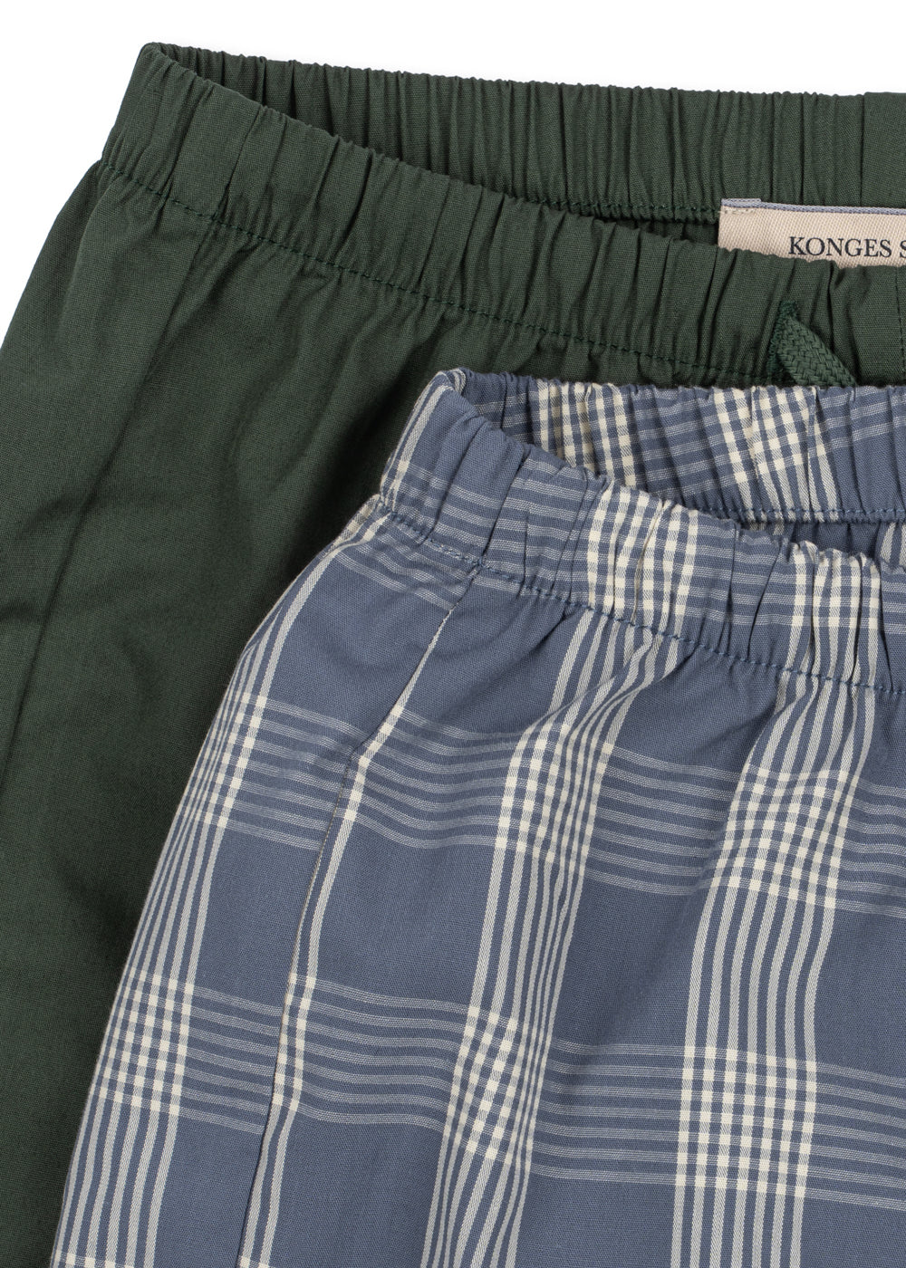 Konges Slojd/2 PACK VERNE SHORTS GOTS/FLINT CHECK/CILANTRO/ショートパンツ2点セット【2歳/3歳/4歳】
