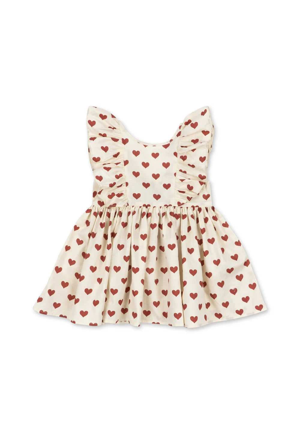 Konges Slojd/CIANNA BOW DRESS GOTS/AMOUR ROUGE/ドレス【2歳/3歳/4歳】
