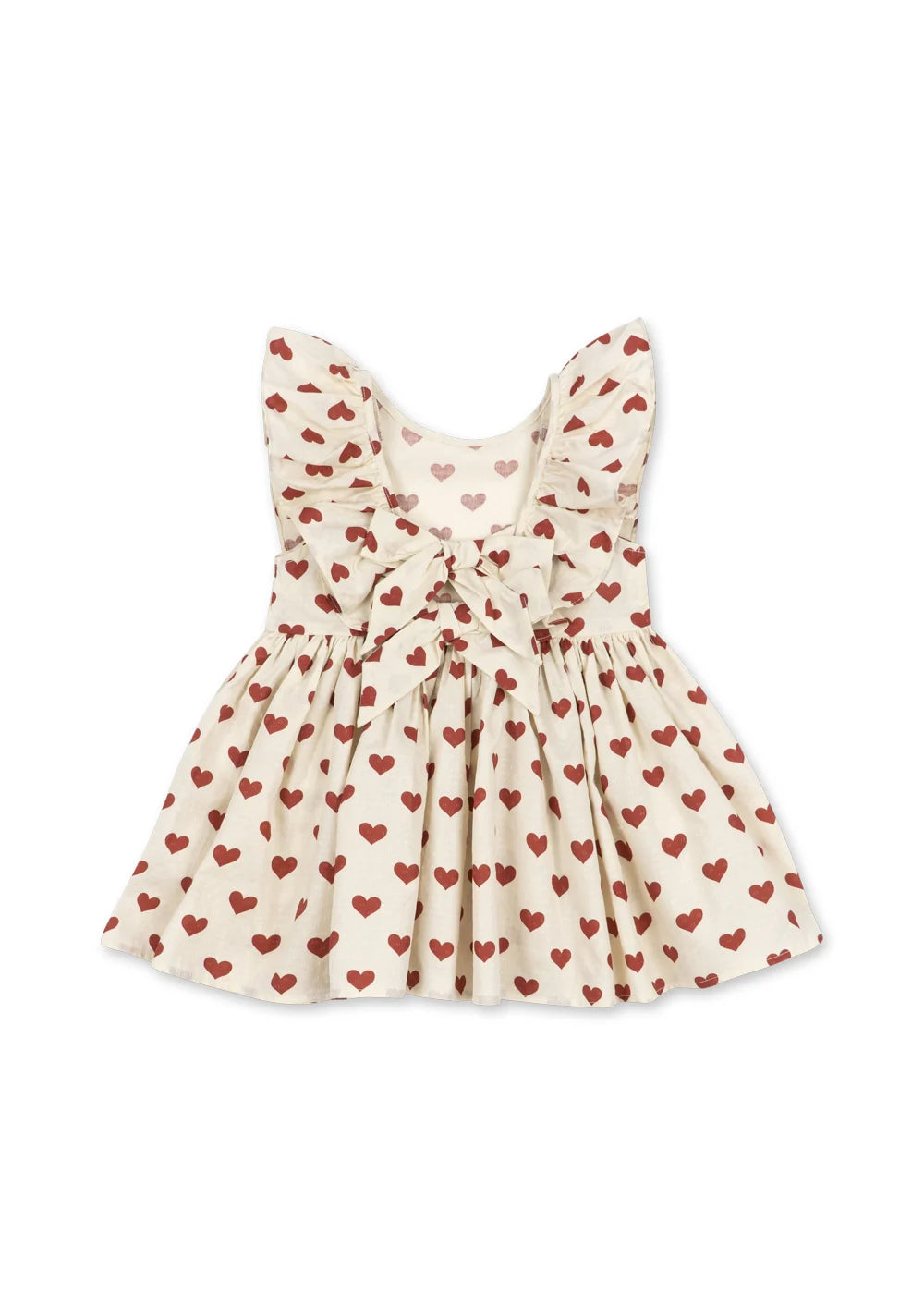 Konges Slojd/CIANNA BOW DRESS GOTS/AMOUR ROUGE/ドレス【2歳/3歳/4歳】