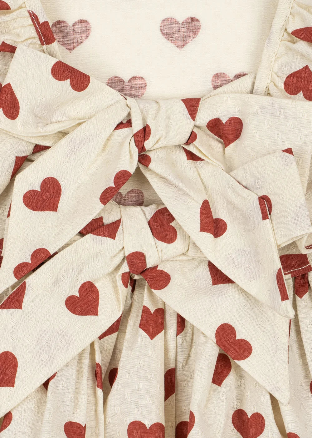 Konges Slojd/CIANNA BOW DRESS GOTS/AMOUR ROUGE/ドレス【2歳/3歳/4歳】