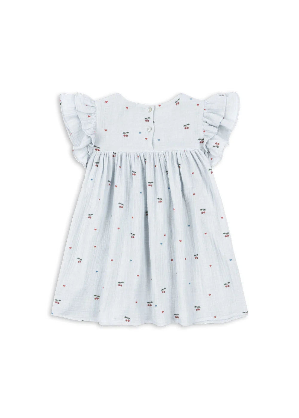 Konges Slojd/COCO DRESS GOTS/2Y/CHERRY BLUE COEUR/ドレス【2歳/3歳/4歳】