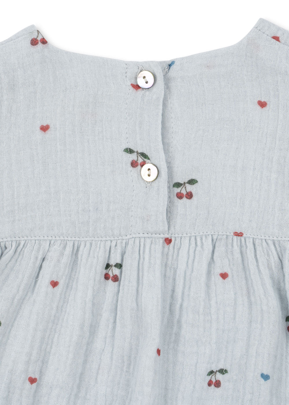 Konges Slojd/COCO ROMPER GOTS/CHERRY BLUE COEUR/ドレス【12ヶ月/18ヶ月】