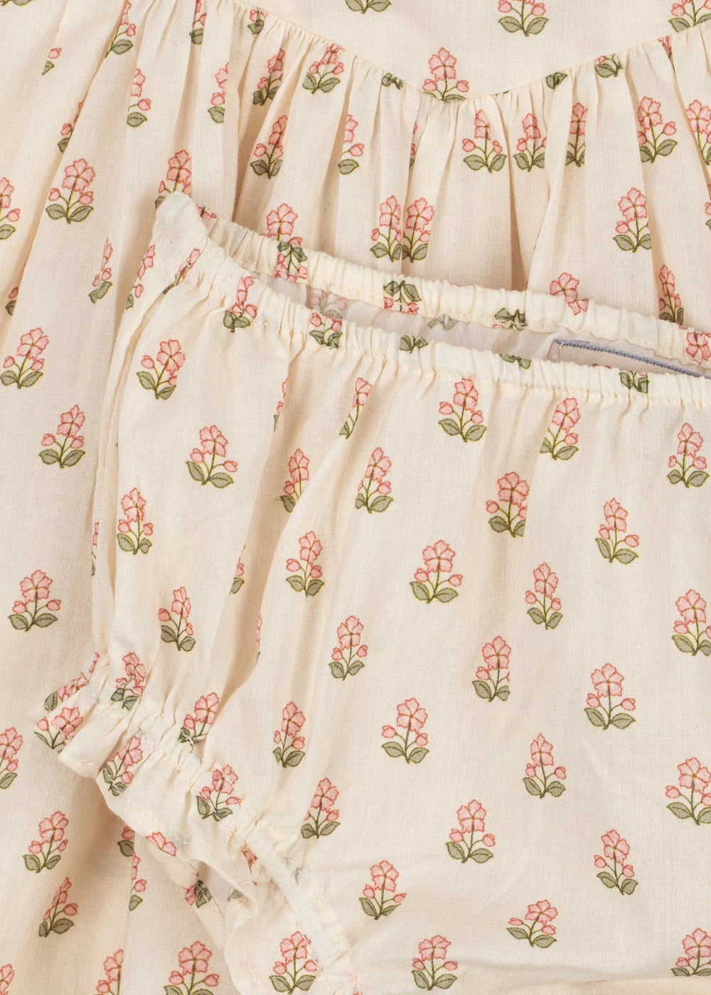Konges Slojd/PACEY SET GOTS/CARTA FIORI/半袖トップス & ブルマ【12ヶ月/18ヶ月】