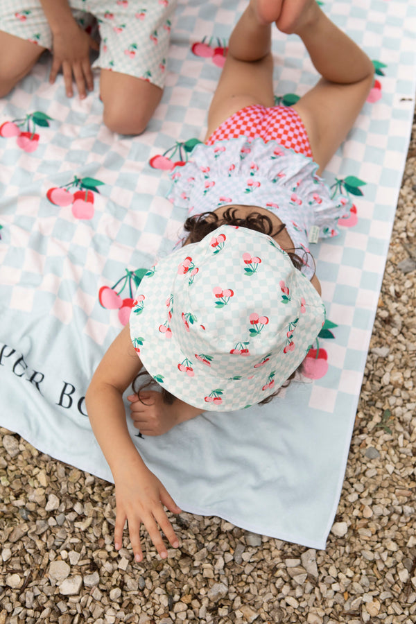 PAPER BOAT/Cherries squares hat【4Y】バケットハット