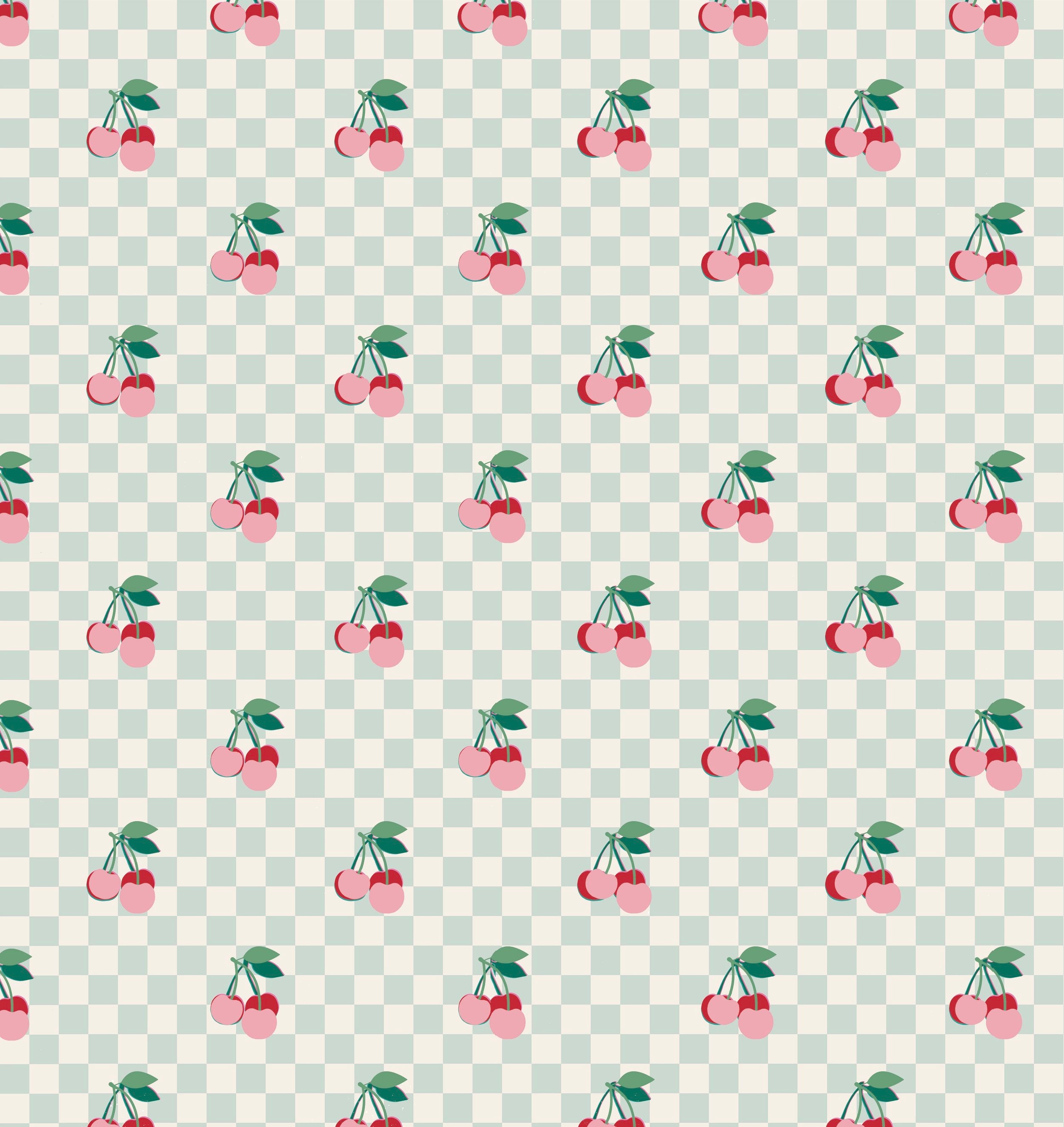 PAPER BOAT/Cherries squares bikini bottom【1Y・2Y】ビキニボトム