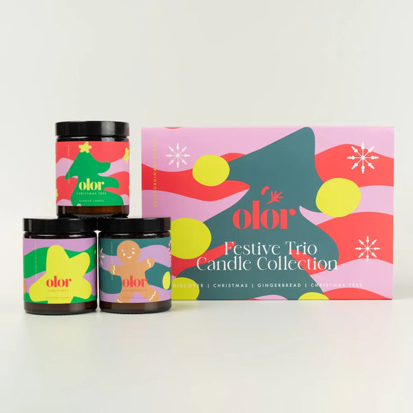 olor/Gift Box - Festive Trio Candle Colleciton