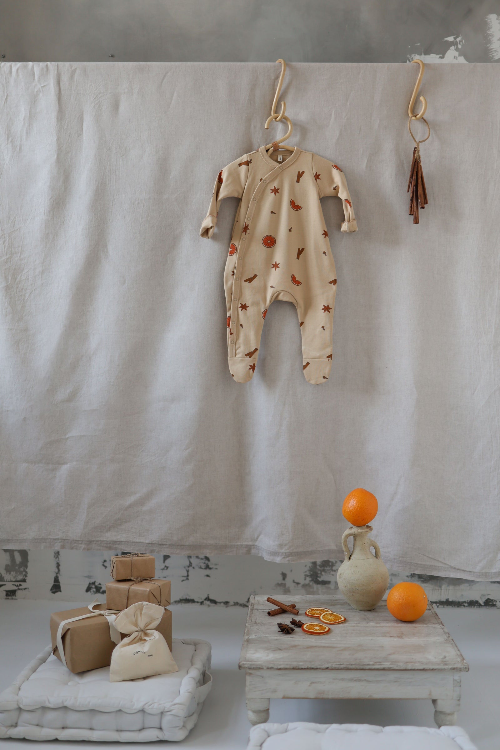 baby冬小物 organic zoo / Winter Spice Pixie Bonnet | monchou