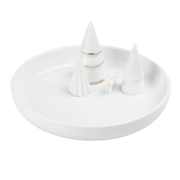 rader/Bowl Forest クリスマスオブジェ付きトレイ