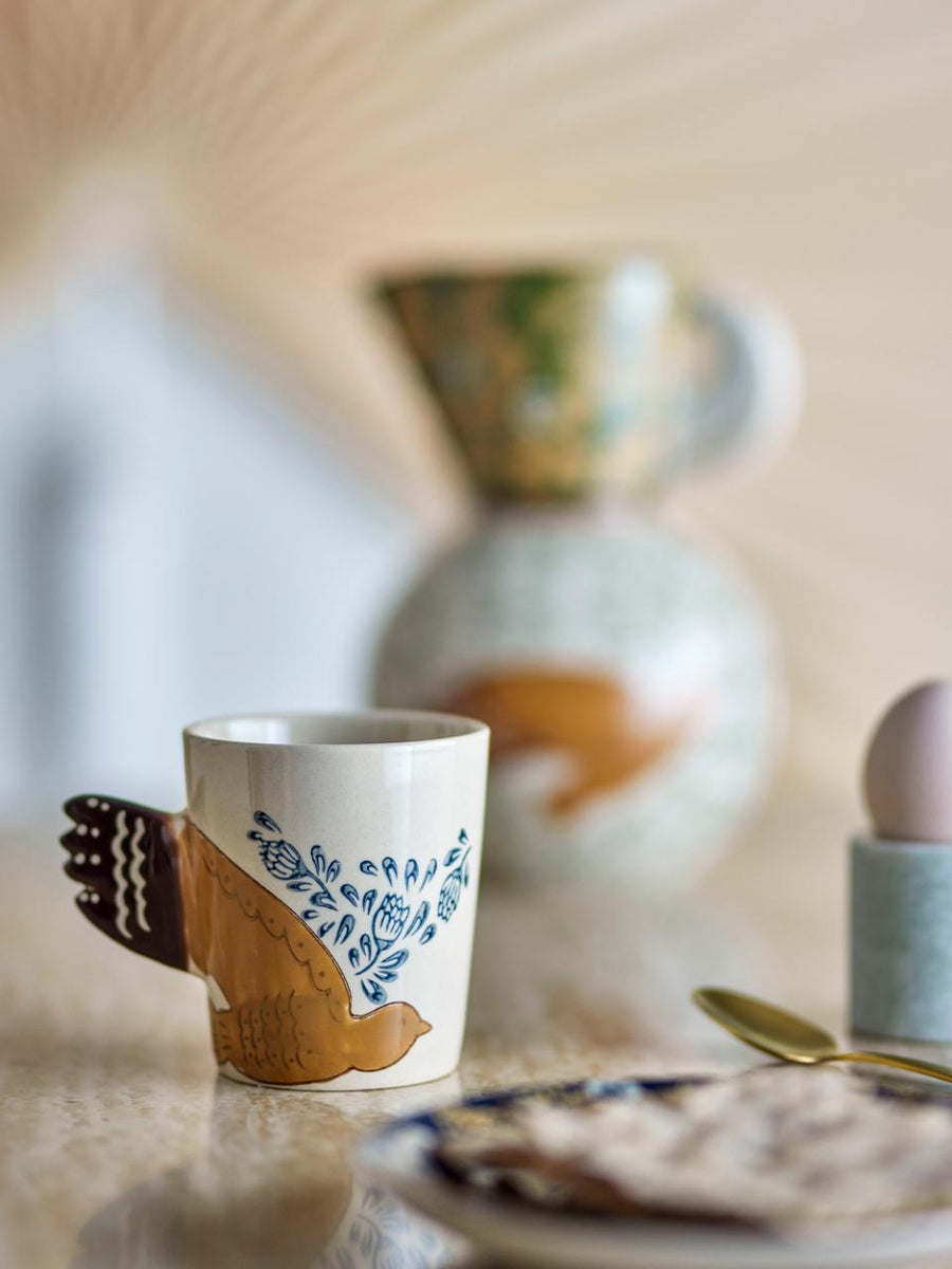 Bloomingville/Hezha Cup 【Blue/Nature】 – HOWMORE LIVING