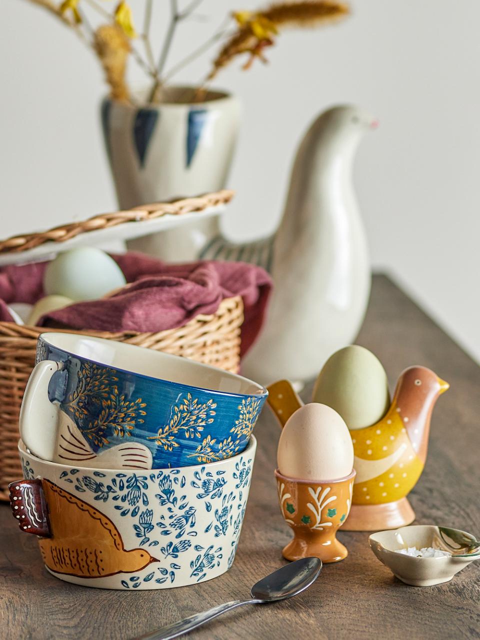 Bloomingville/Hezha Bowl 【Blue/Nature】