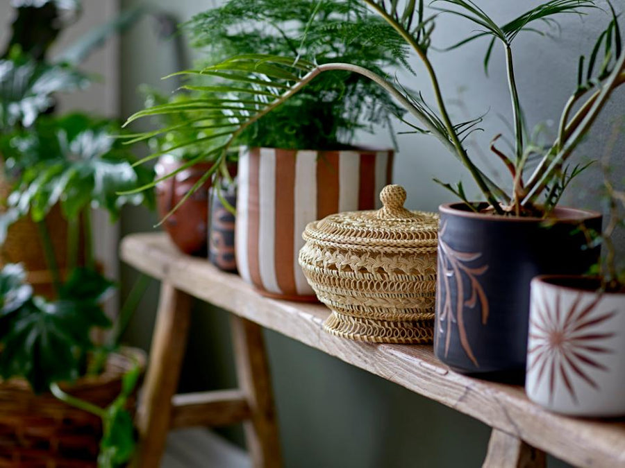 Bloomingville/Nil Basket 蓋つきラタンバスケット – HOWMORE LIVING