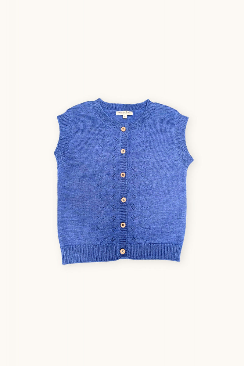 Marie Puce/CILLIAN Cardigan/ノースリーブニットカーディガン【2色／3Y・4Y】