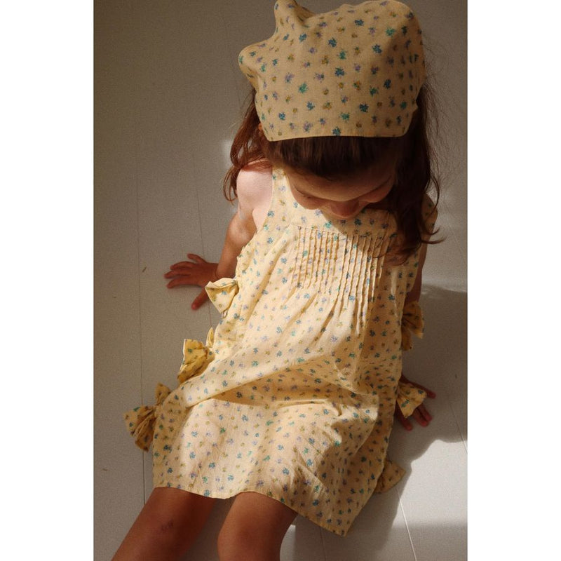 Konges Slojd/ PACEY BOW DRESS GOTS/ BLOOMIE BUTTER【2歳/3歳】