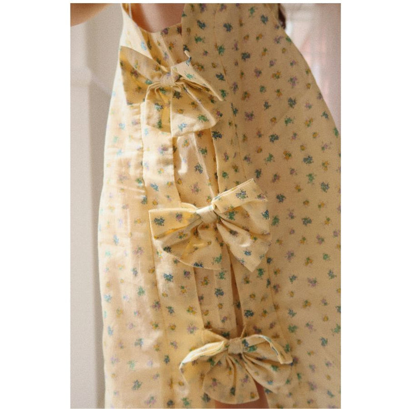 Konges Slojd/ PACEY BOW DRESS GOTS/ BLOOMIE BUTTER【2歳/3歳】