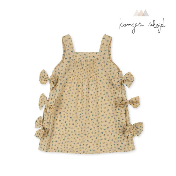 Konges Slojd/ PACEY BOW DRESS GOTS/ BLOOMIE BUTTER【2歳/3歳】