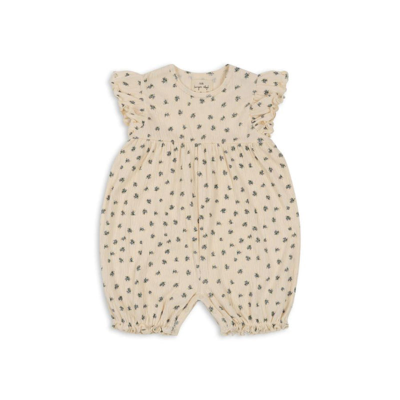 Konges Slojd/ CHLEO FRILL ROMPER GOTS/ BLOOMIE BLUE【9ヶ月/18ヶ月/2歳】