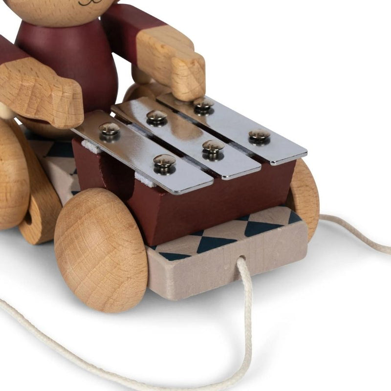 Konges Slojd/ WOODEN PULL BUNNY MUSIC /BELL BOY RED