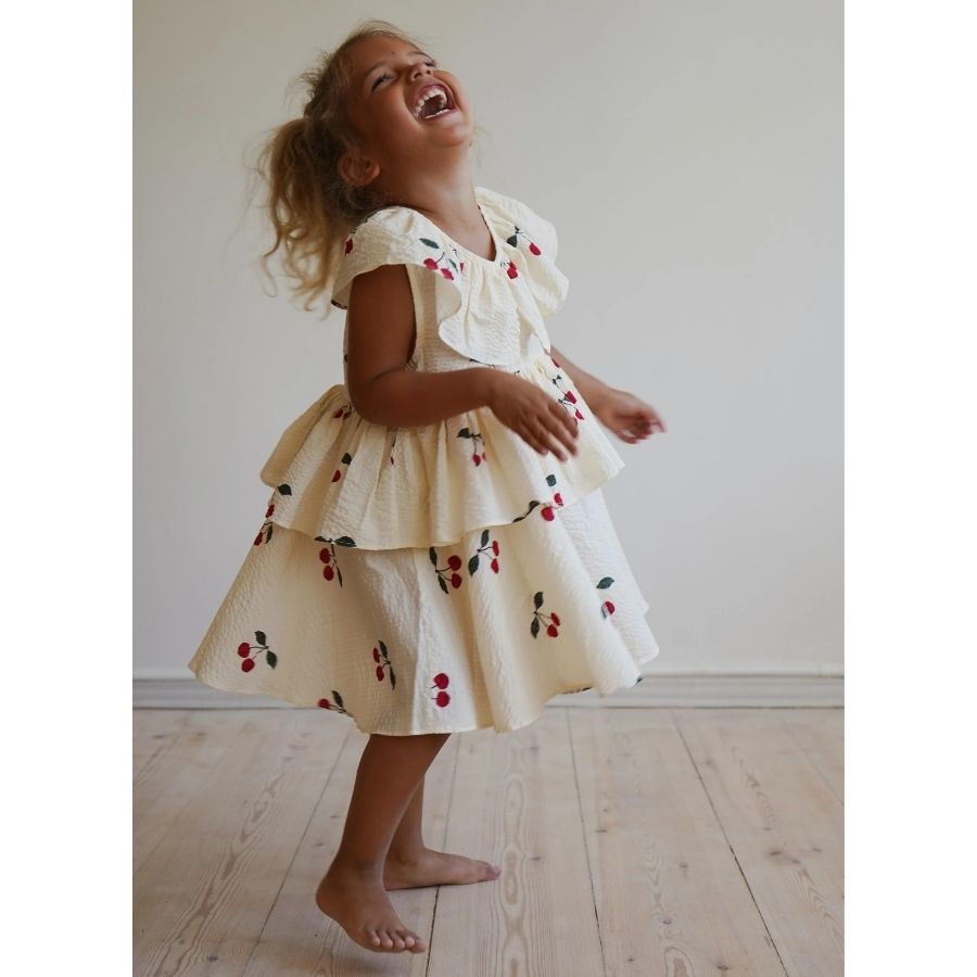Konges Slojd/ LUNELLA DRESS/MON GRAND CHERRY/ドレス【2歳/3歳】