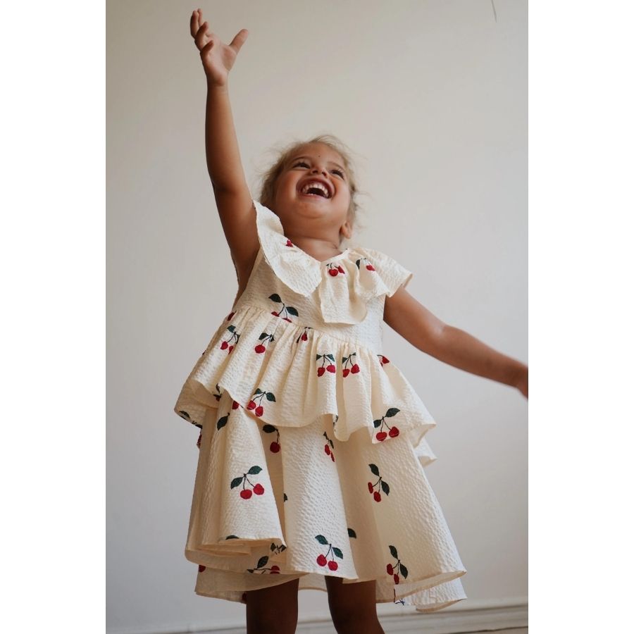 Konges Slojd/ LUNELLA DRESS/MON GRAND CHERRY/ドレス【2歳/3歳】