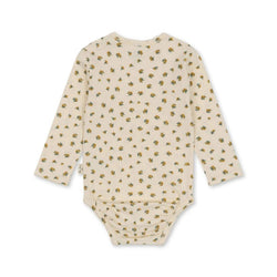 Konges Slojd/ BASIC LS BODY GOTS/ PEONIA LIMONE ベーシックロンパース【12ヶ月】