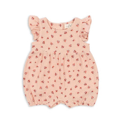 Konges Slojd/COCO FRILL ROMPER/ PEONIA PINK【6ヶ月/12ヶ月】