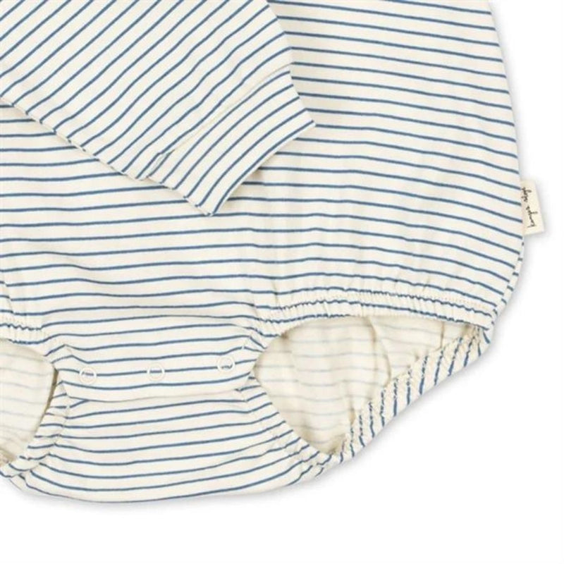 Konges Slojd/ALFIE COLLAR BODY GOTS/STRIPE BLUIE【6ヶ月/12ヶ月】