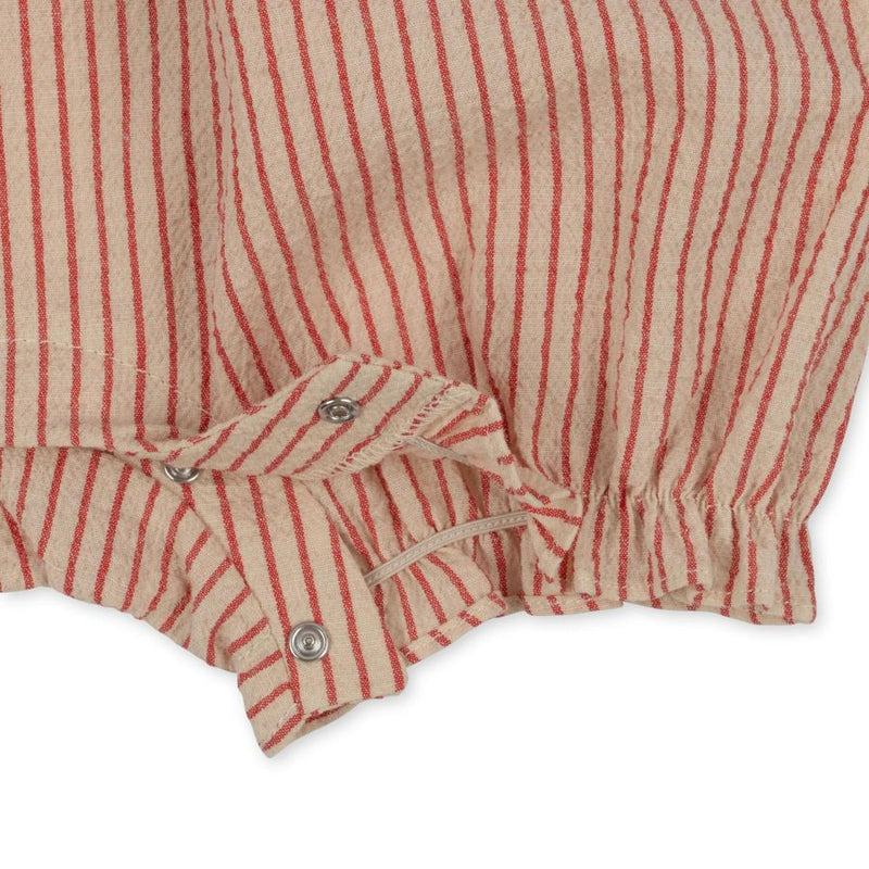 Konges Slojd/ ELLIE FRILL ROMPER GOTS/ AMOUR STRIPE【9ヶ月/18ヶ月/2歳】