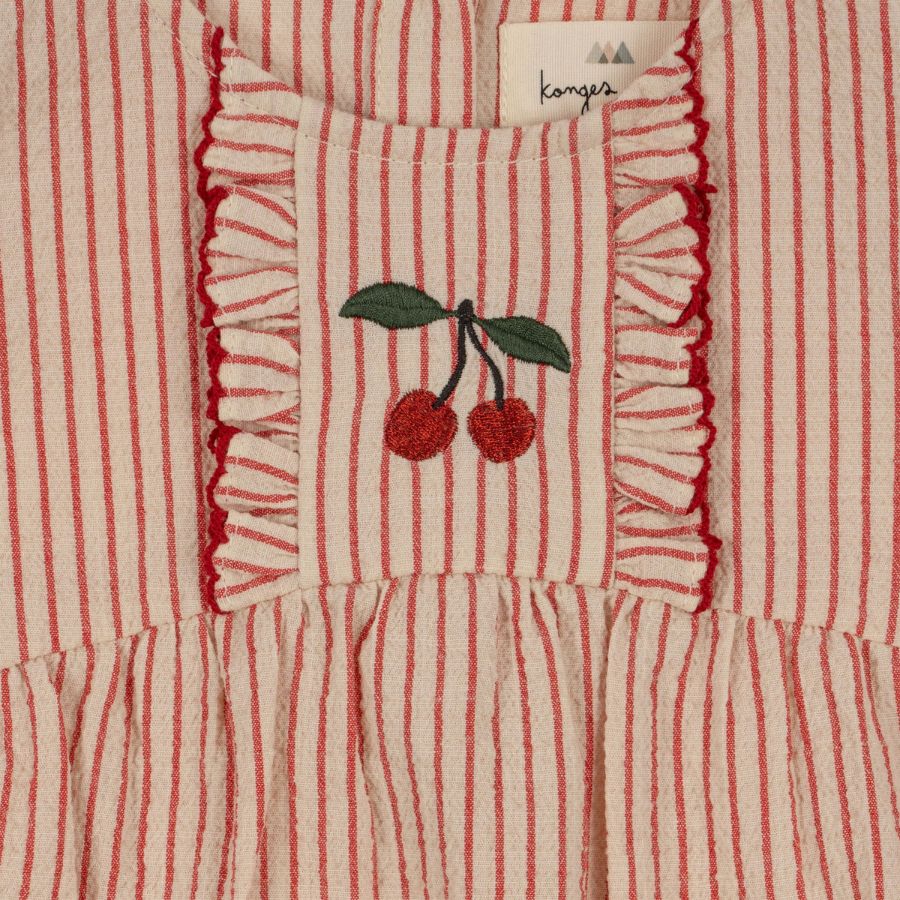 Konges Slojd/ ELLIE FRILL ROMPER GOTS/ AMOUR STRIPE【9ヶ月