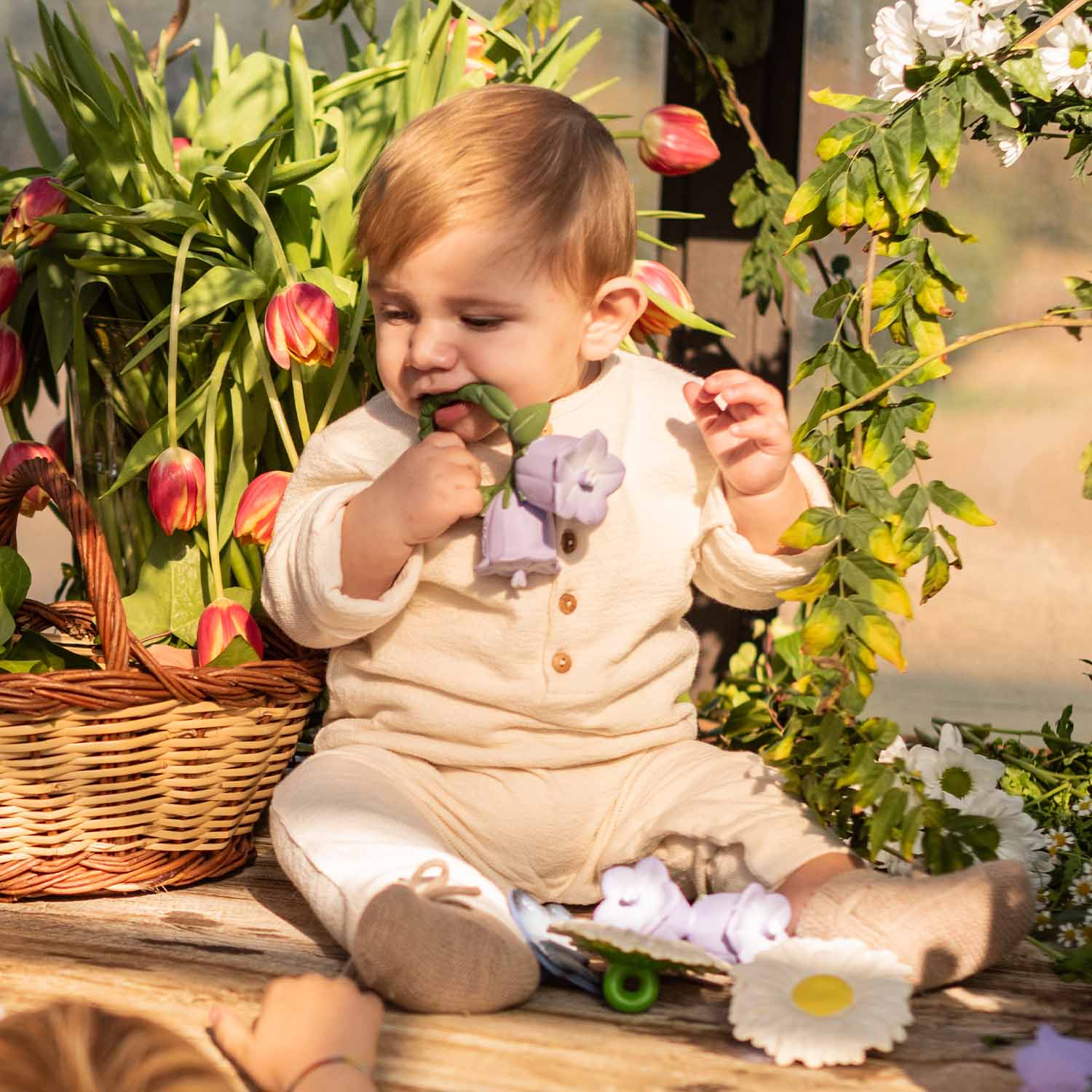 Oli&carol/Baby Teether & Bath Toy（フラワー）