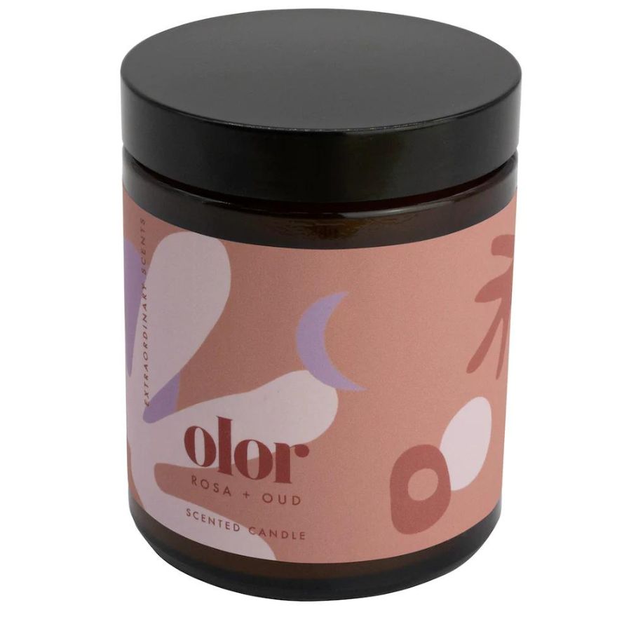 olor/ ローズ＋ウード（香木） ジャーキャンドル