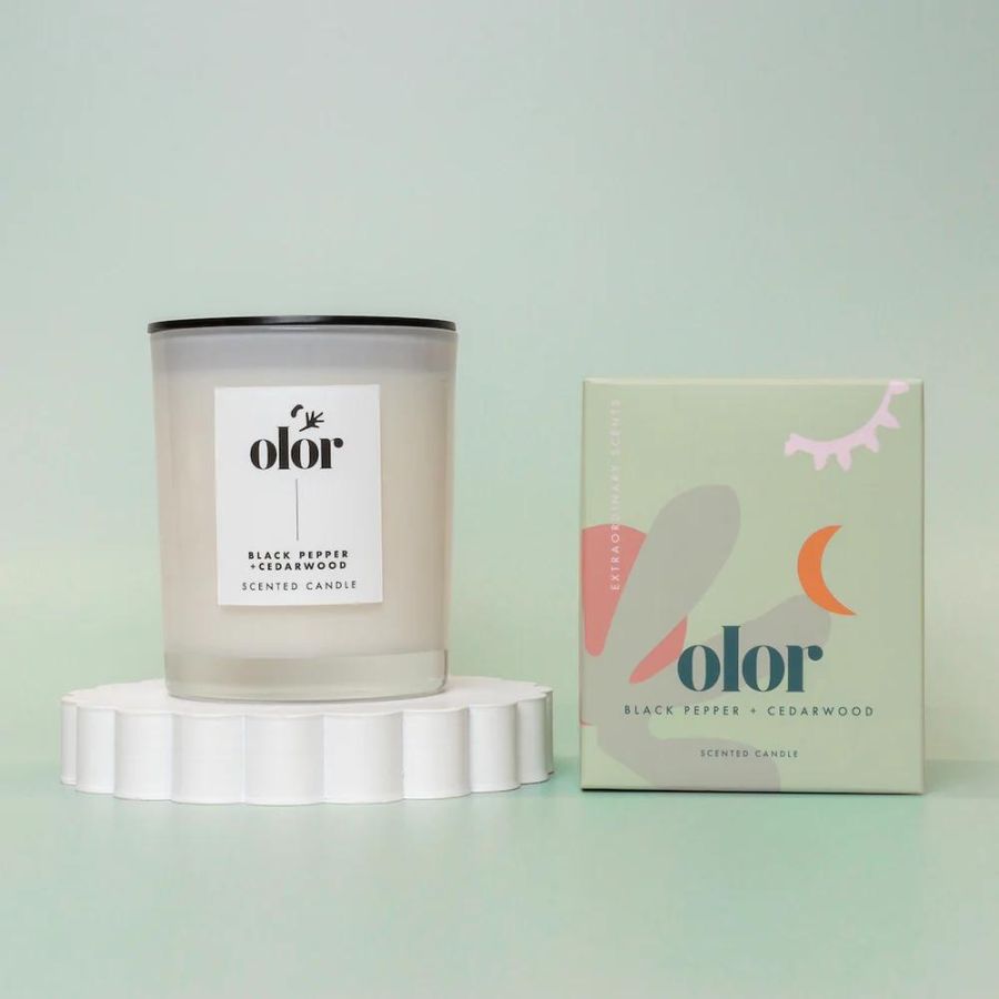 olor/ ブラックペッパー+シダーウッド クラシックキャンドル