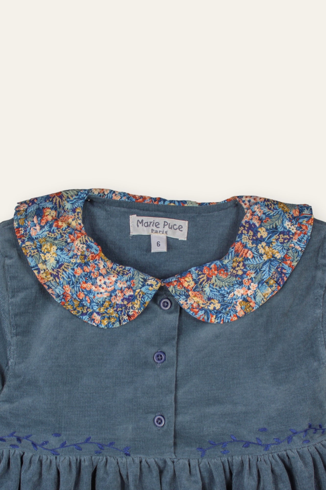 Marie Puce/Pauline Dress ブルー【3Y・4Y】