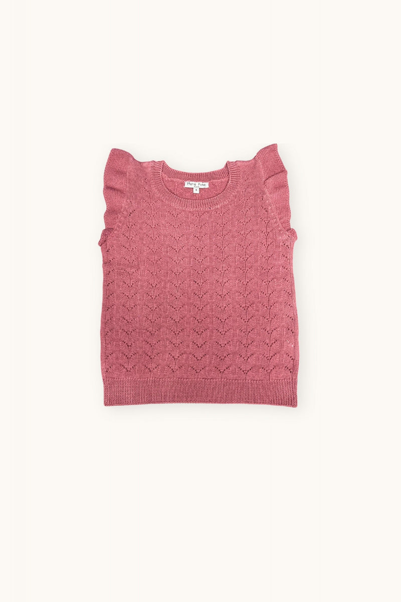 Marie Puce/MADGA Sweater/ノースリーブファンシーニット【2色／3Y・4Y】