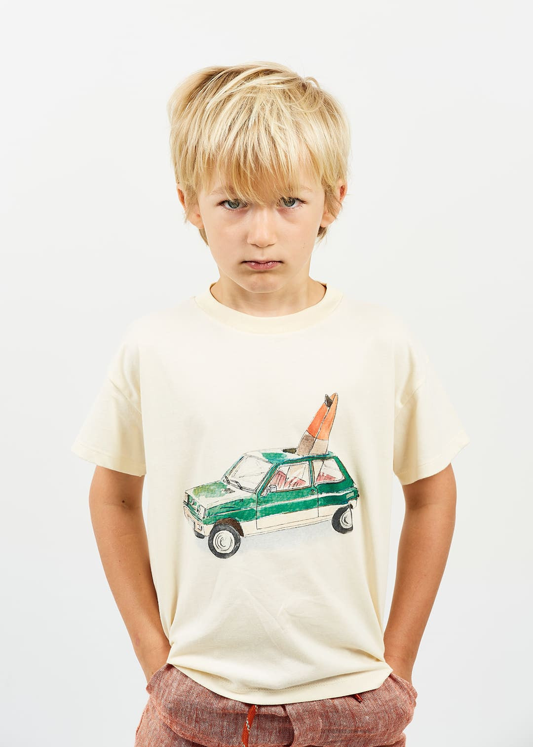 ARSENE ET LES PIPELETTES/ECRU Tシャツ【3Y/4Y】