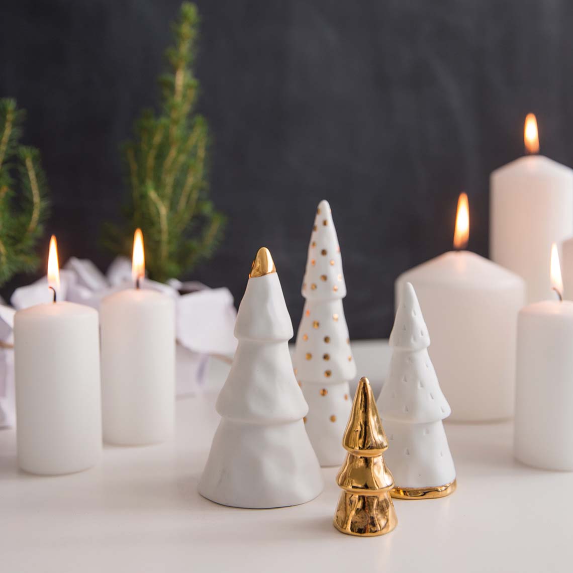 rader/winter forest set of 4 クリスマスツリー4点セット 【Silver/Gold】