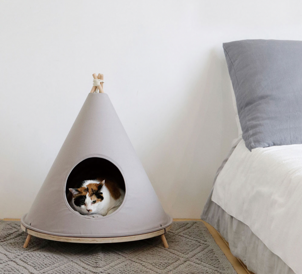 Horn Please MADE ペットテントハウス グレー